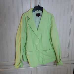 Torrid lime green blazer Plus Size 1